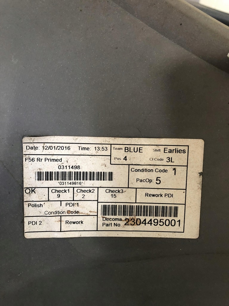 фото №13, Mini cooper f56 бампер задня