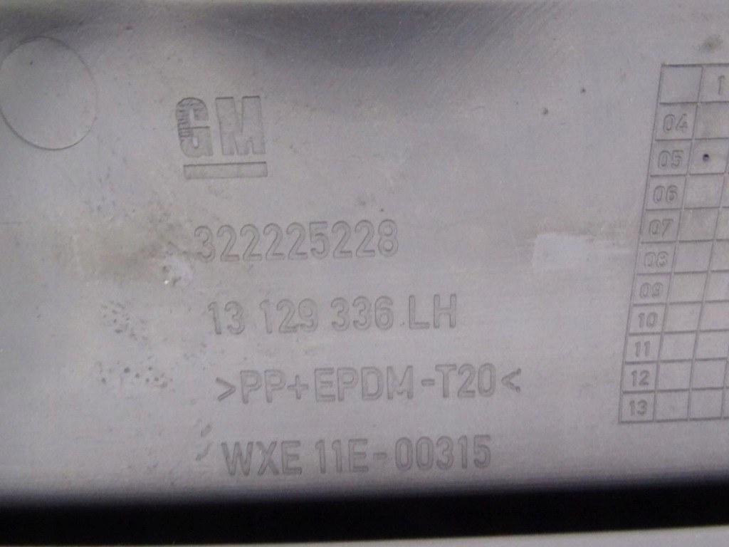 Opel zafira b 05-14 захист  порога  лівий задній Доставка