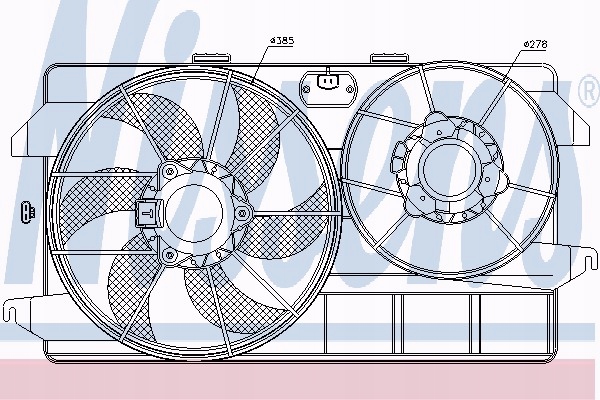 фото №1, Вентилятор радиатора ford transit connect 02- 1.8