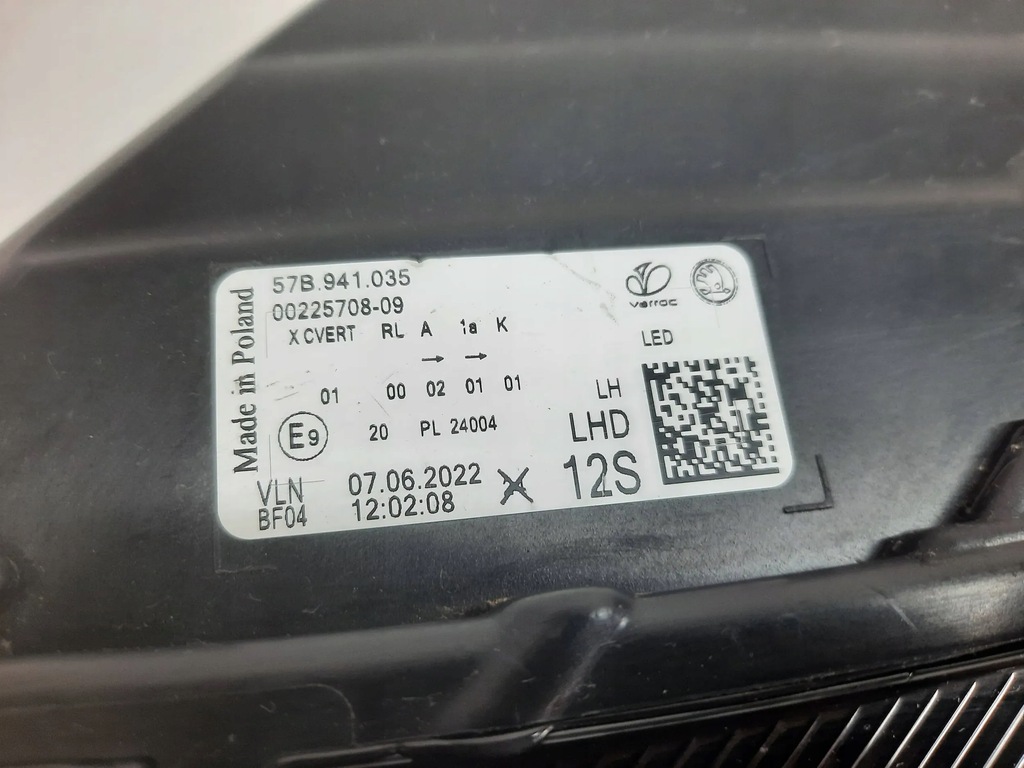 фото №10, Skoda karoq 57b lift 21- лампа full led левая перед передняя 57b941035