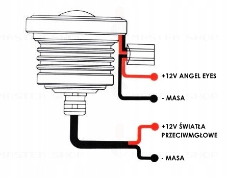 фото №7, 3,5 cala drl світло do рух dziennej angle eye led кільця протитуманні
