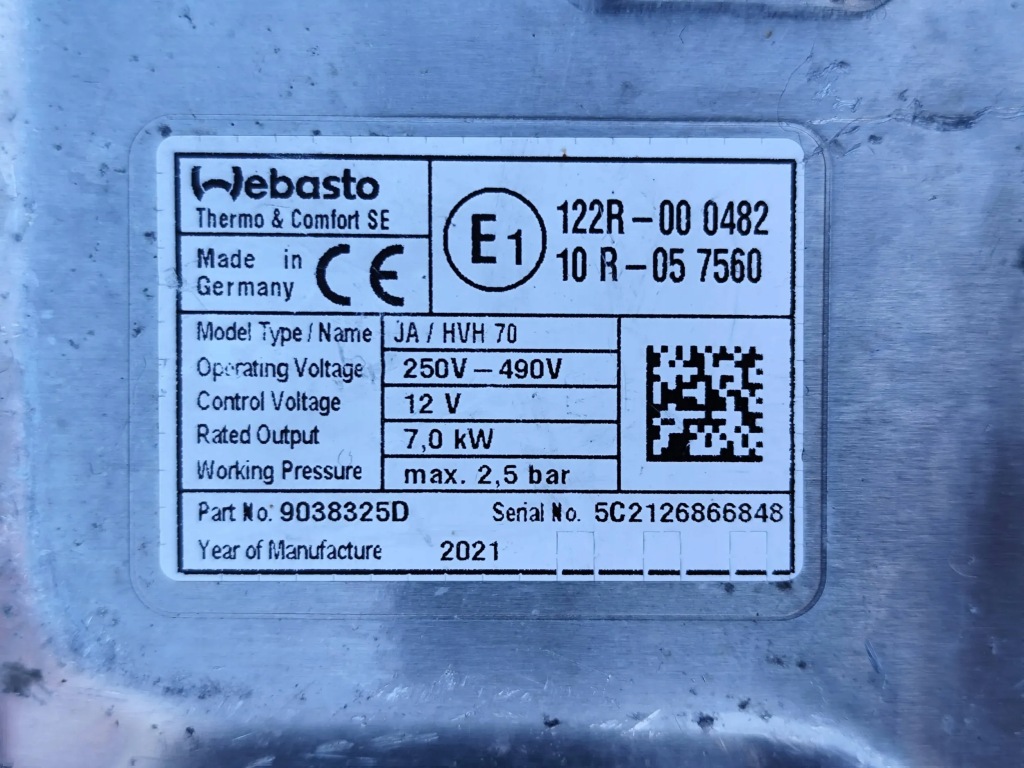 фото №4, Land rover discovery evoque отопитель webasto нагреватель 9038325d