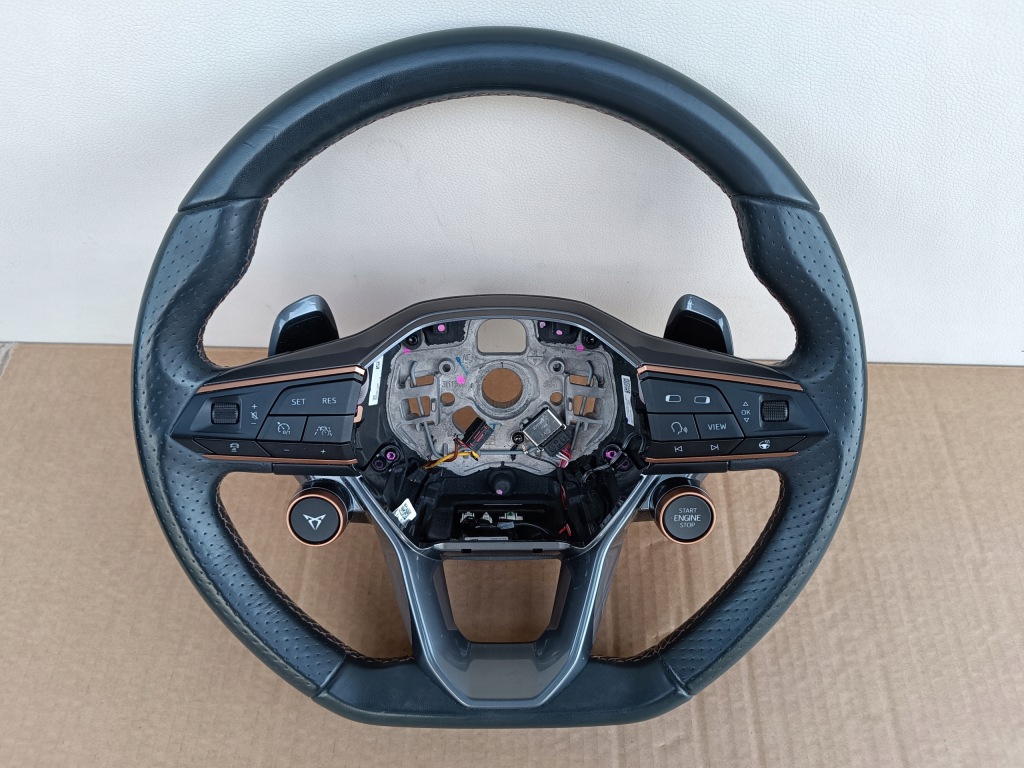 фото №1, Seat leon iv ateca cupra formentor воздуховод кожа лепестки переключения оригинал