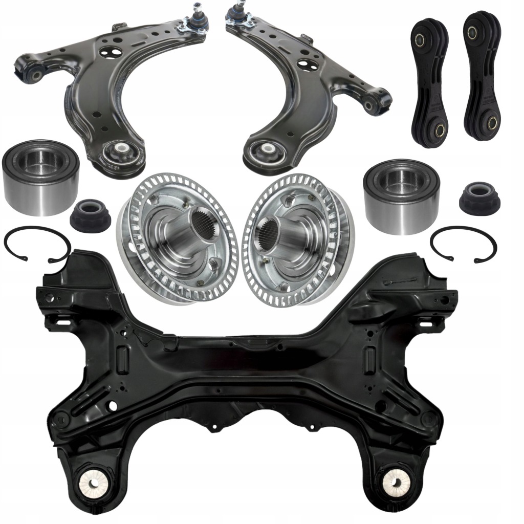 фото №1, Рама підрамник перед балка підшипник + ступиця skoda octavia i vw golf 4 kpl