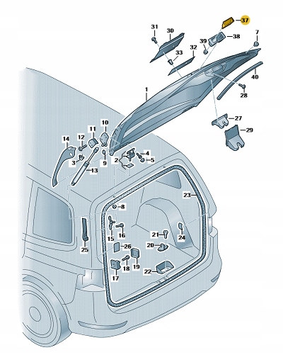 фото №10, Ручка крышки багажника seat altea 5p0827565d aso
