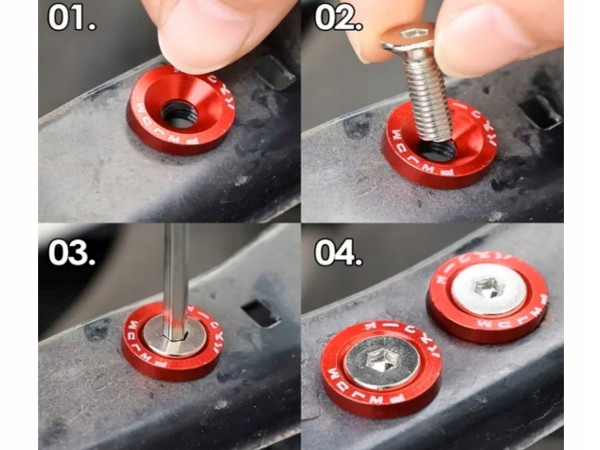 10szt болт m6x20mm защита двигателя бампера номерного знака citroen peugeot renault Оригинал