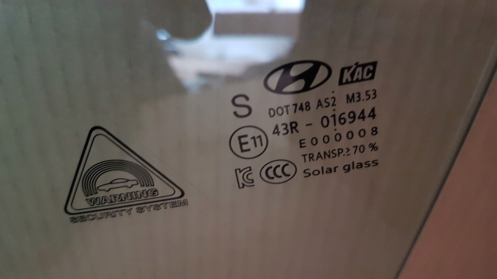 фото №3, Скло двері лівий перед hyundai kona