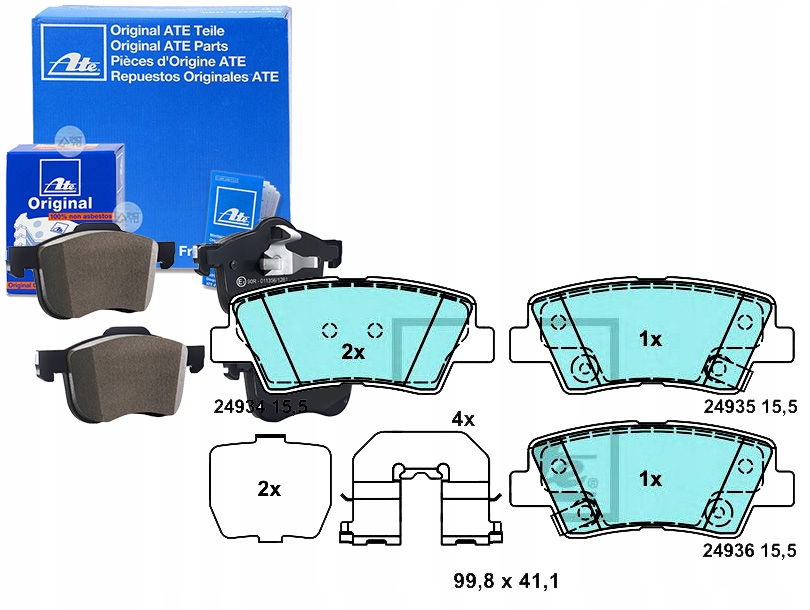 фото №1, Тормозные колодки тормозные керамические hyundai accent iv gran