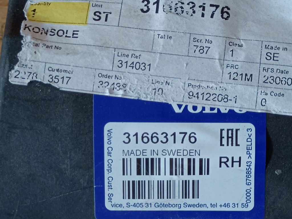 фото №9, Volvo xc90 ii направляющая кронштейн бампера правый задняя 31663176