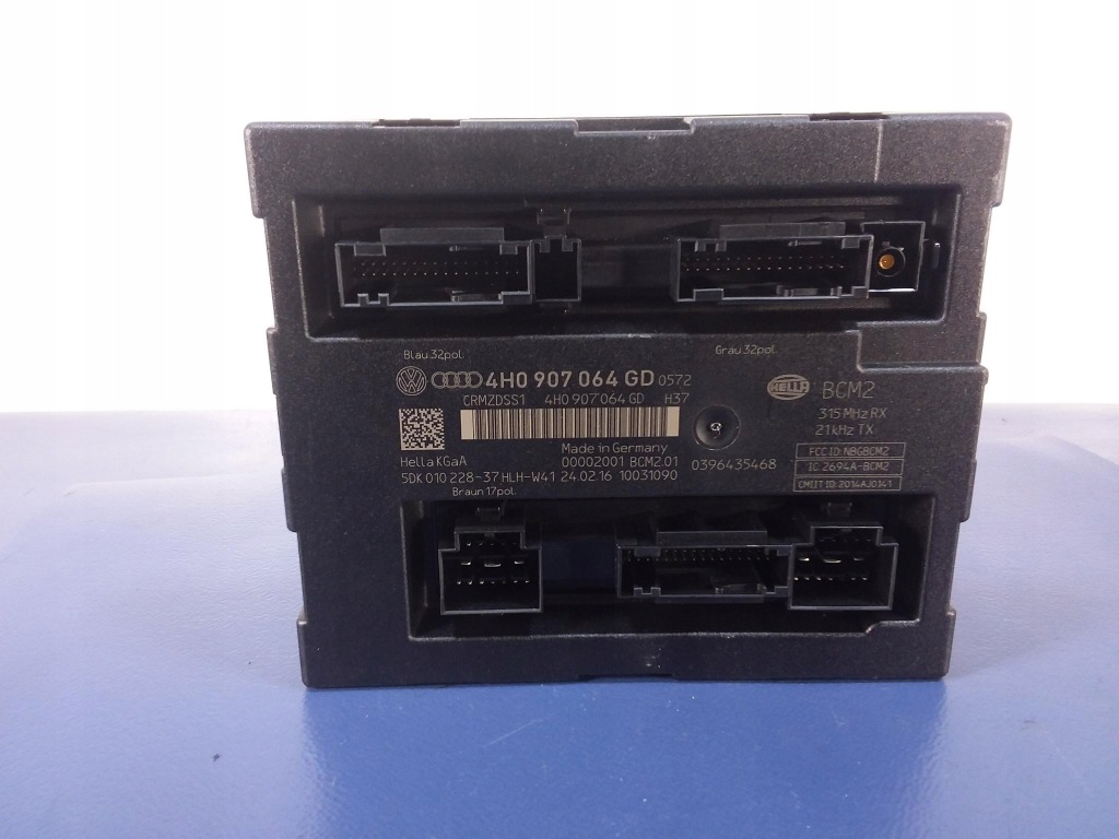 фото №1, Audi a8 d4 4h блок управления модуль комфорта 4h0907064gd