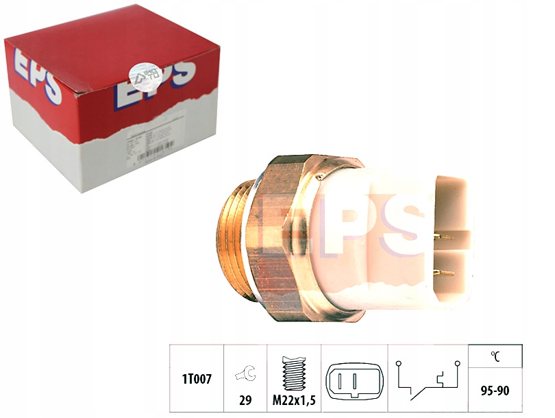 фото №1, Выключатель вентилятора радиатора vw seat eps