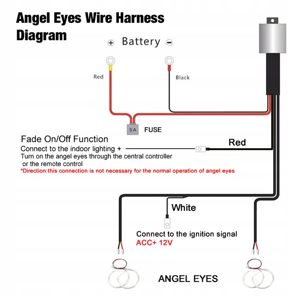 фото №4, Жгут трубопровод реле led ccfl angel eyes