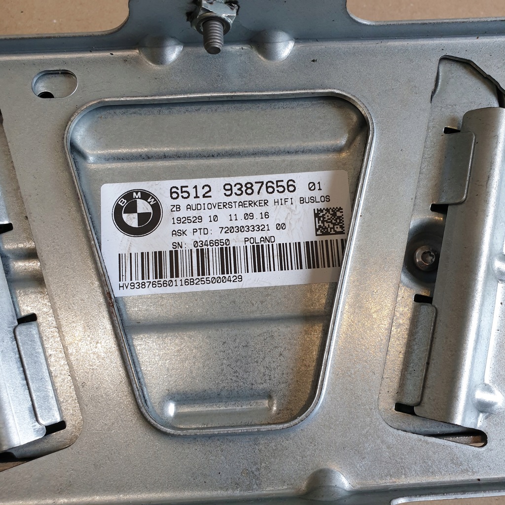 фото №7, Підсилювач hifi аудіо buslos bmw x1 f48 x2 f39 9387656 оригінальний номер eu