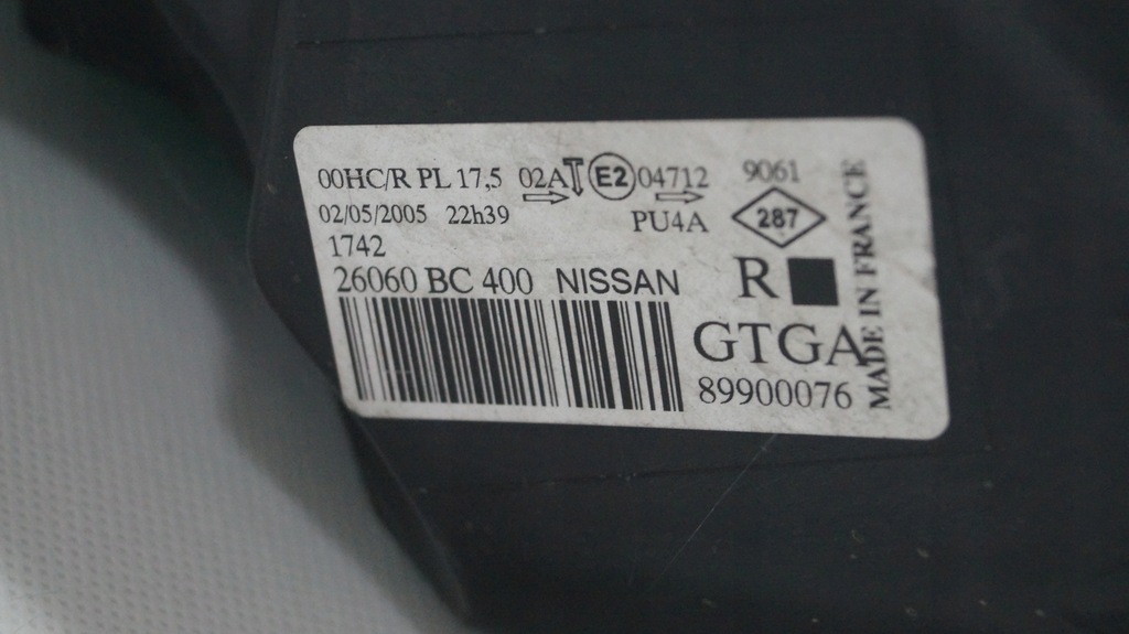 фото №11, Лампа передня права nissan micra k12