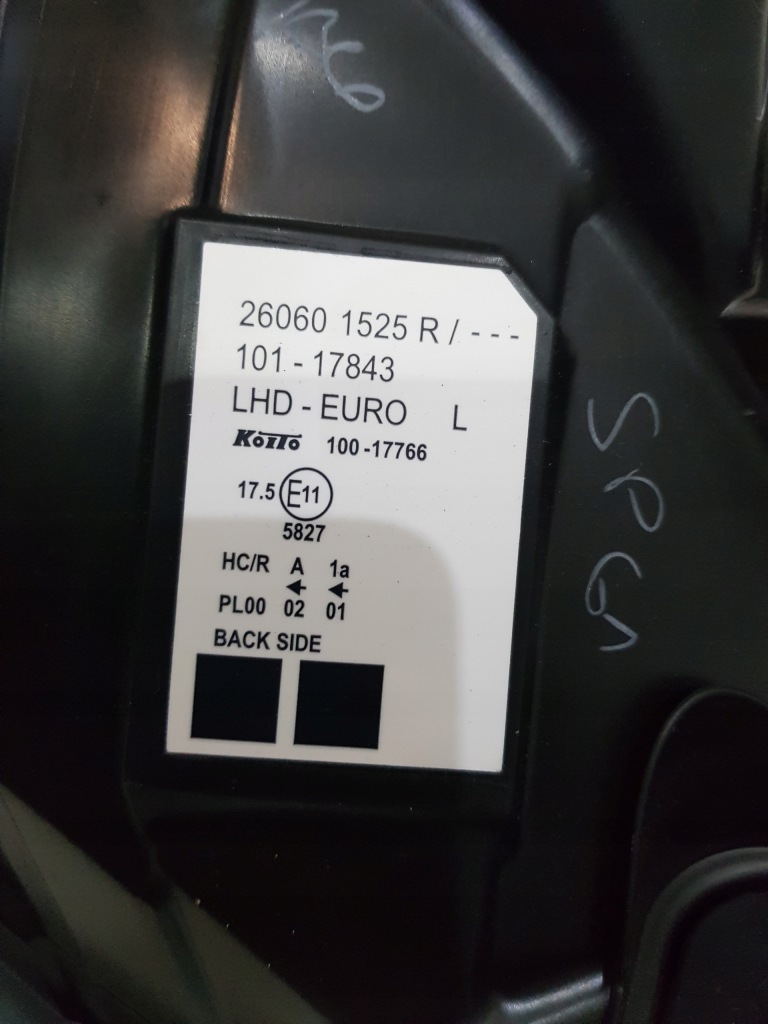 фото №5, Лампа перед передняя renault kangoo ii 2 260601525r