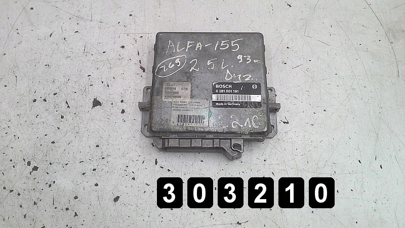 фото №1, 1993 alfa romeo 155 ecu 2500td 0281001191
