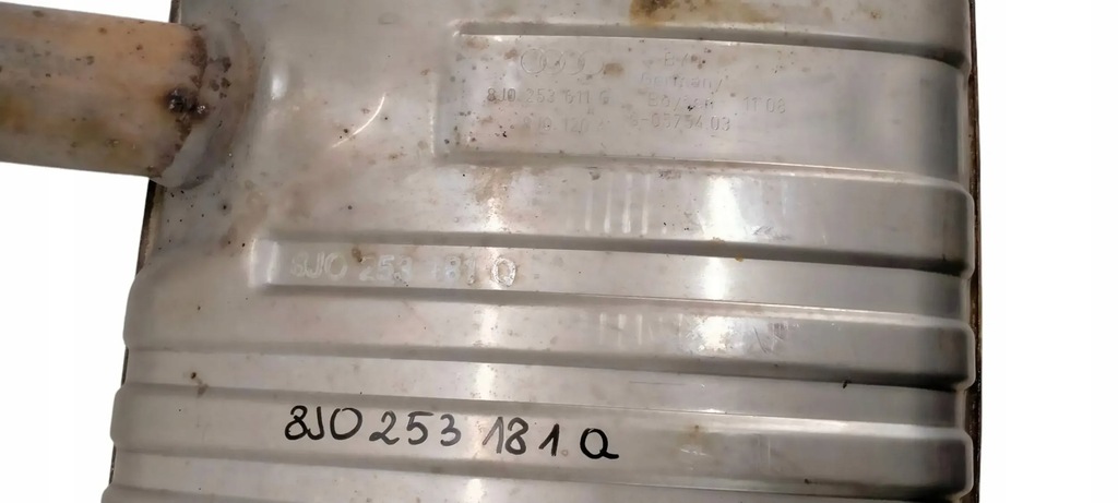 фото №5, Audi tt mk2 8j 06-14 выхлоп конечный гаситель задний 8j0253181q