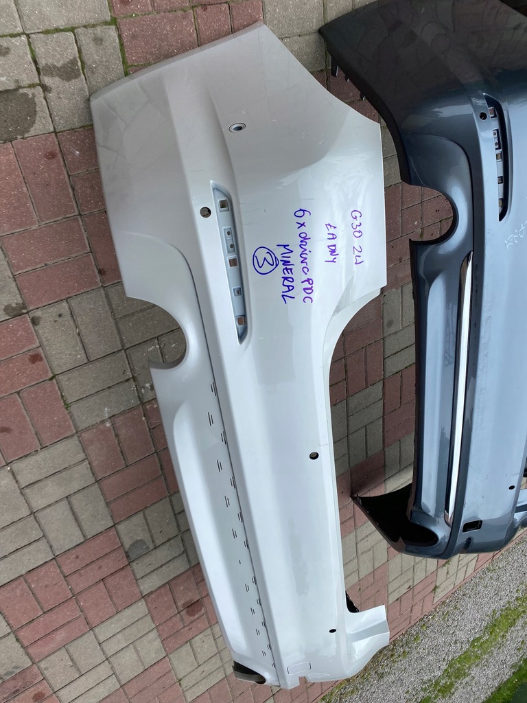 фото №11, Bmw 5 g30 przedlift бампер задній звичайний pod накладка хром