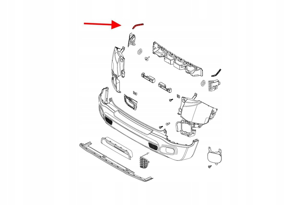 фото №3, Jeep renegade bu 15+ направляющая заднего бампера правый