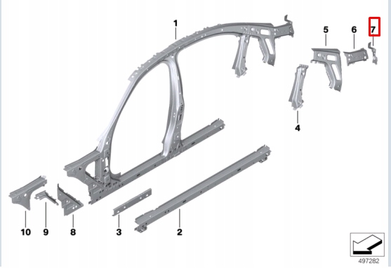 фото №10, Bmw 3 g20 левый кронштейн пружины napinającej 41007488103