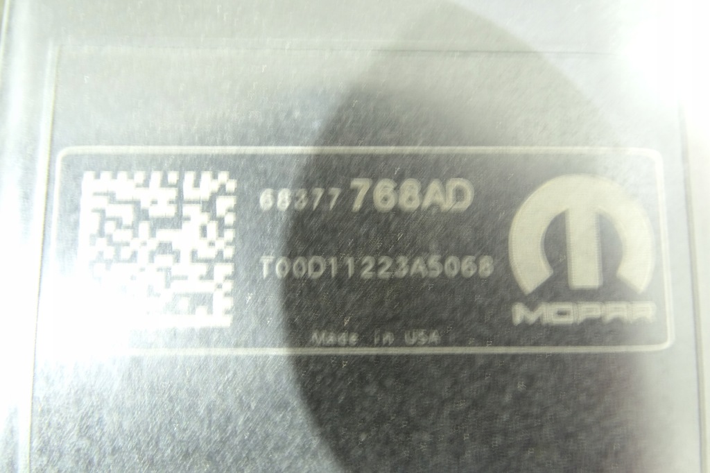 Dodge durango 2018- 3.6 фільтр вугільний паров пального evap 68377768ad Доставка