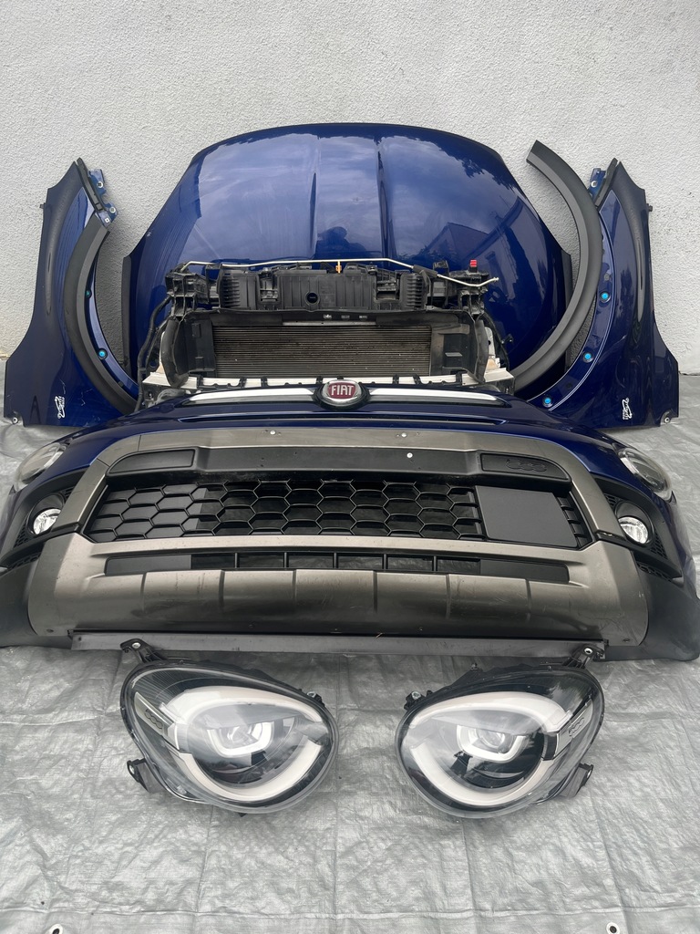 фото №1, Fiat 500x cross lift бампер капот перед kompletny led 2018-