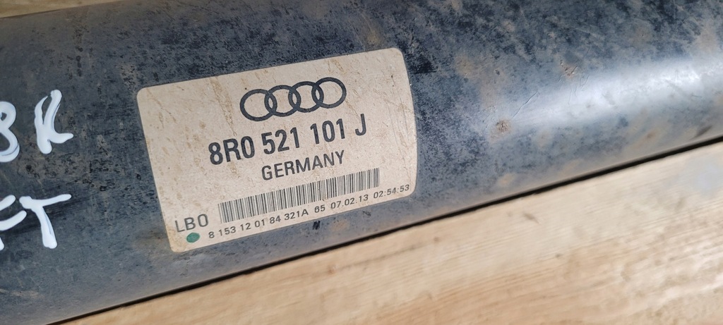 фото №6, Q5 8r lift wał привідний кардан 2.0 tdi cjc 8r0521101j