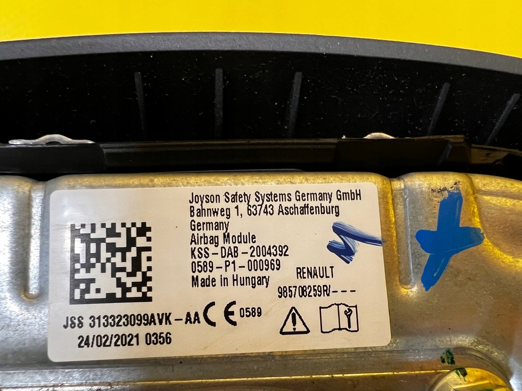 фото №12, Kpl подушка воздушная подушка безопасности водителя пассажира приборная панель dacia duster ii lift