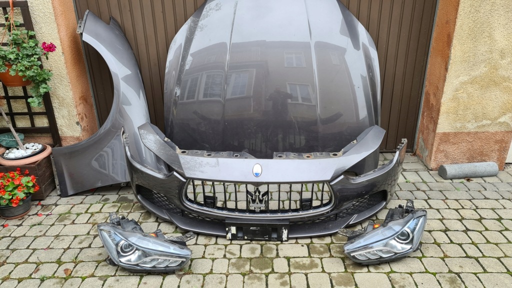 фото №7, Maserati ghibli бампер перед bez омивача капот 14-17