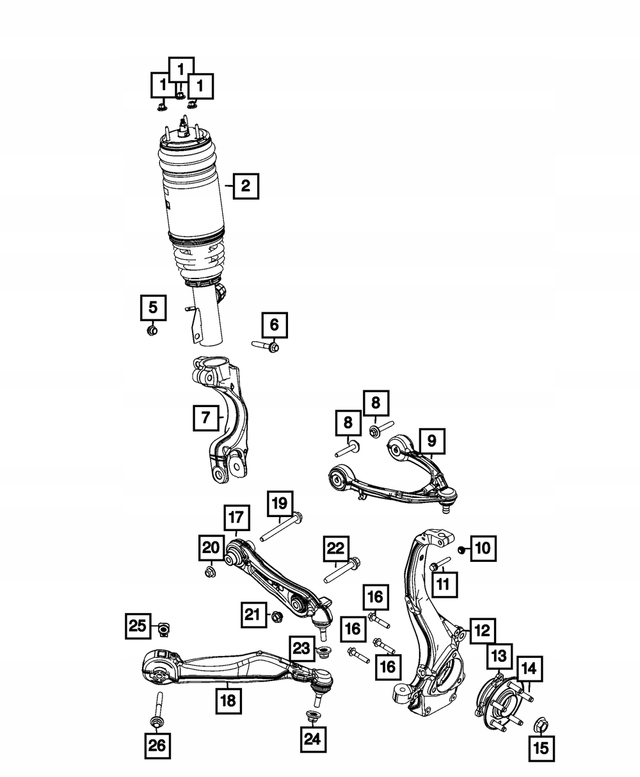 фото №1, Важіль передній нижній jeep grand cherokee wl