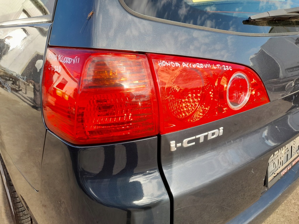 фото №10, Honda accord vii лампа лівий задня ліва задня кришка багажника