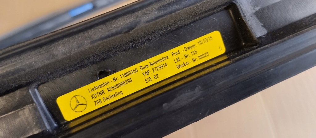 фото №6, Рейлинг рейлинги кровельные glc w253 suv комплект a2538900393 , a2538900493