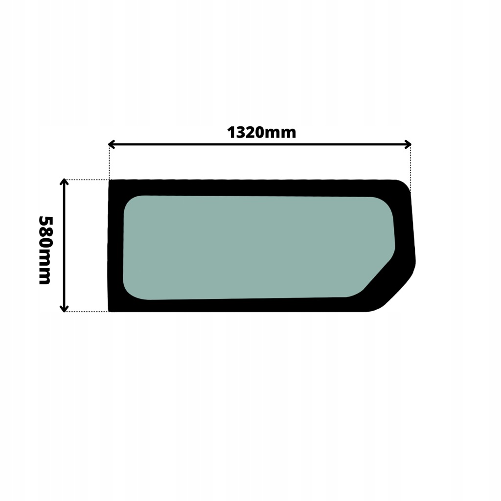 фото №1, Стекло боковая левая задняя длинный long fiat talento 0393