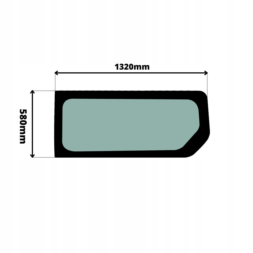 фото №1, Скло бічна ліва задня long nissan nv-300 2016-