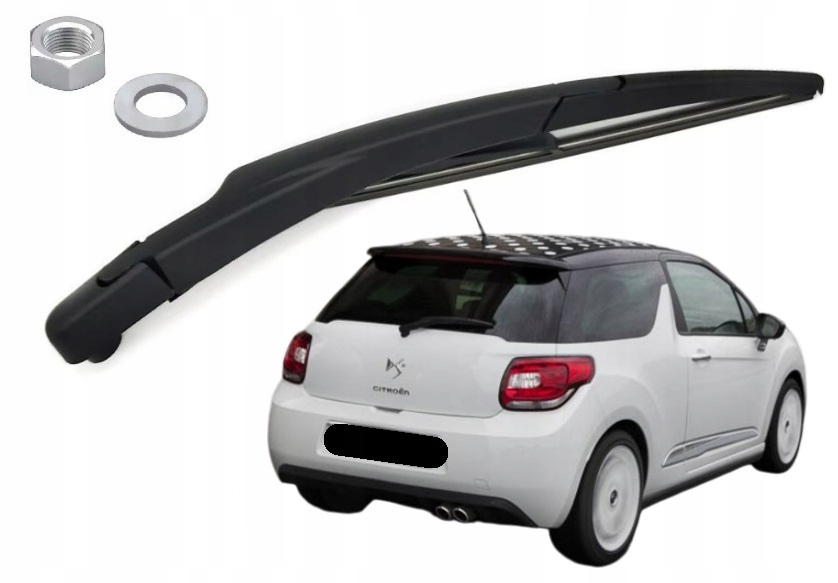 фото №1, Рычаг + дворник щетка na задняя citroen ds3 od 2009 r. -2015r