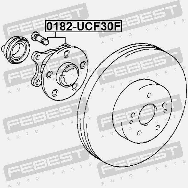 фото №13, Ступица передняя toyota celsior ucf3 2000.08-2006.08 jp | 0182-ucf30f febest