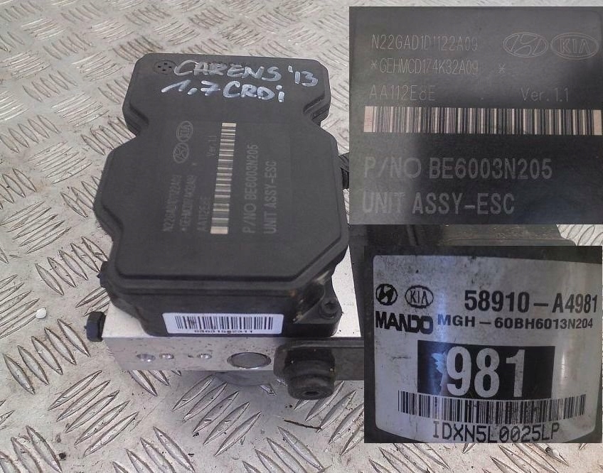 фото №1, Kia carens iv 1.7 crdi 2014 насос abs гальмівна