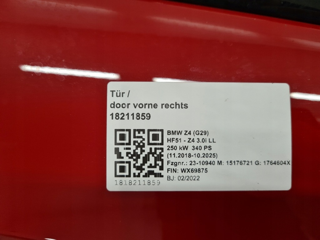 фото №5, Bmw g29 двері праве c34 keyless