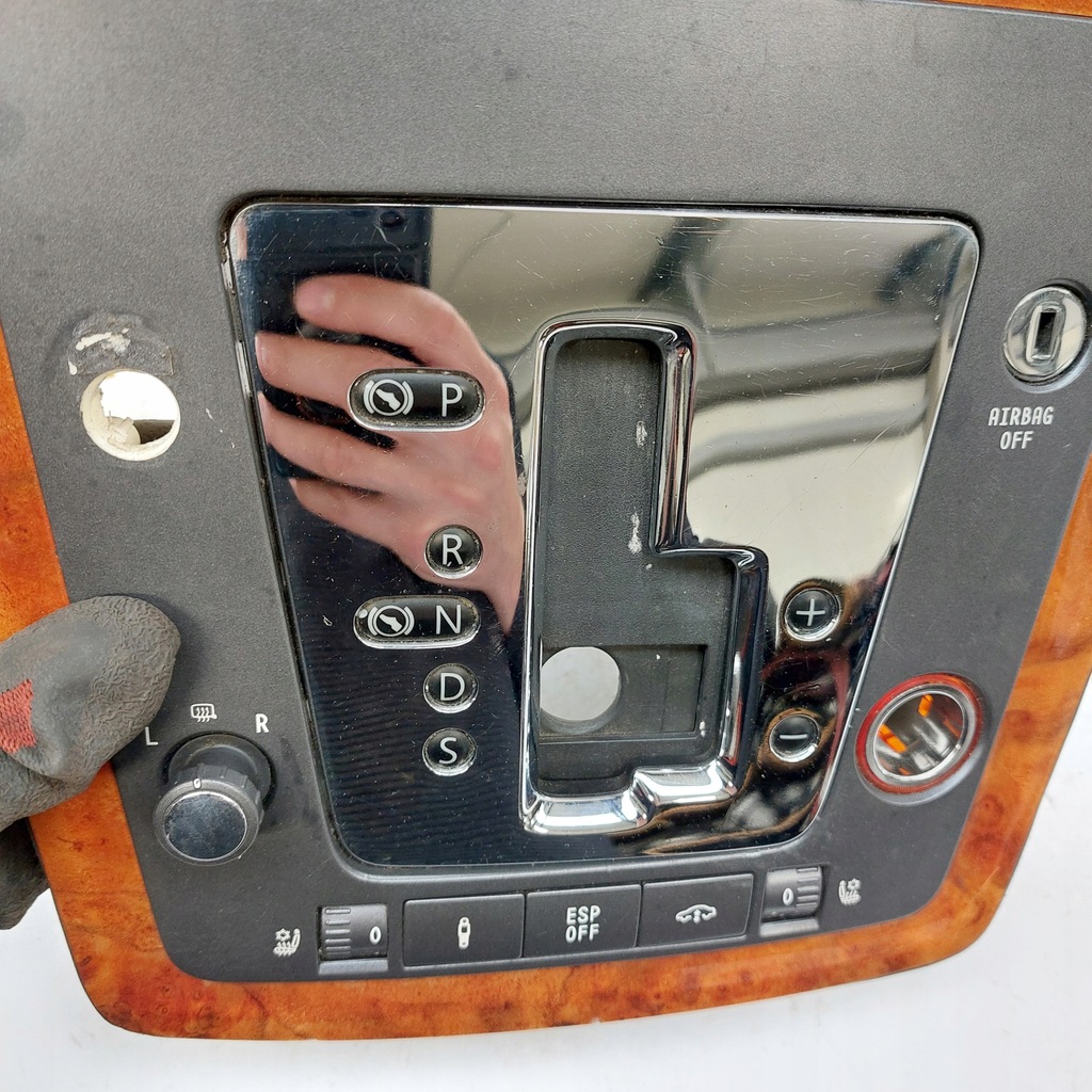 фото №8, Volkswagen vw phaeton панель рамка рычаг переключения передач передач 3d0864533