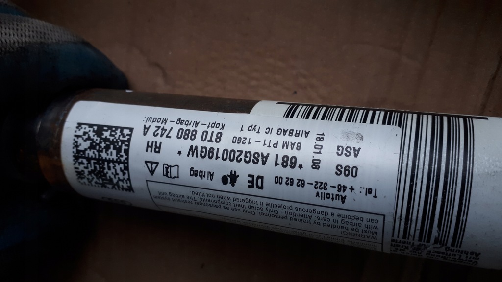 фото №9, A5 8t s5 шторка безпеки подушка безпеки права coupe 8t0880742a