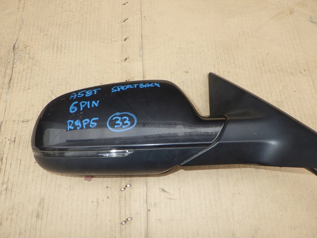 фото №1, Audi a5 8t sportback зеркало правое 6pin