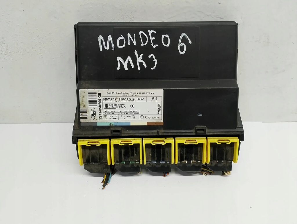 фото №1, Модуль комфорта ford mondeo mk 3 5wk48731b