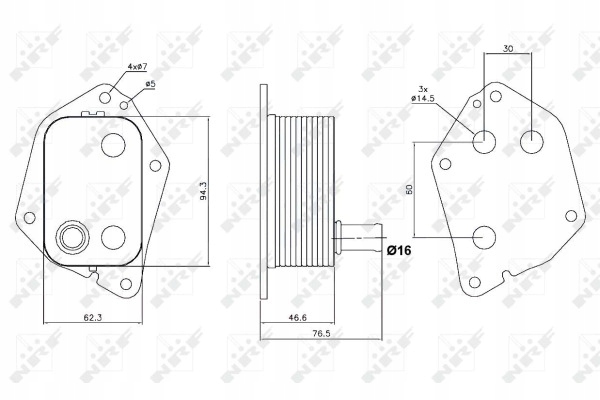 фото №12, Nrf радиатор масла hyundai 1,5crdi 05-