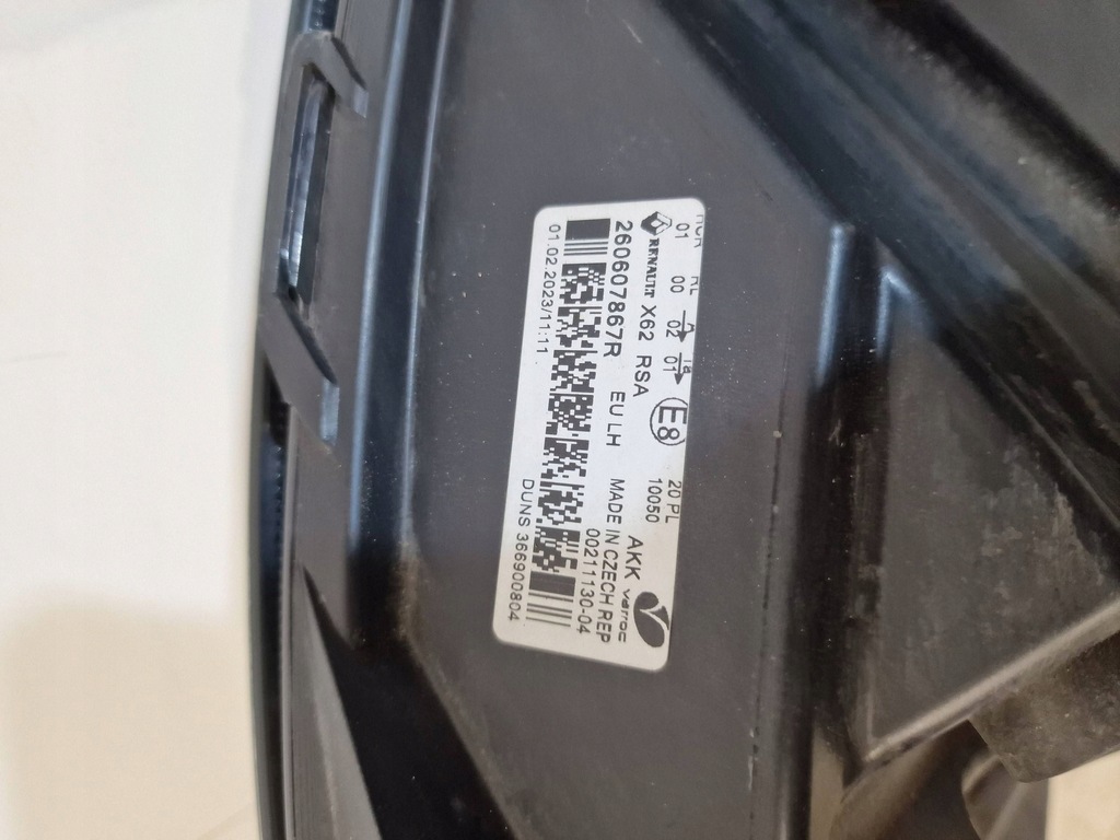 фото №9, Лампа левая фара левый renault master iii lift iv 2019- 260607867r