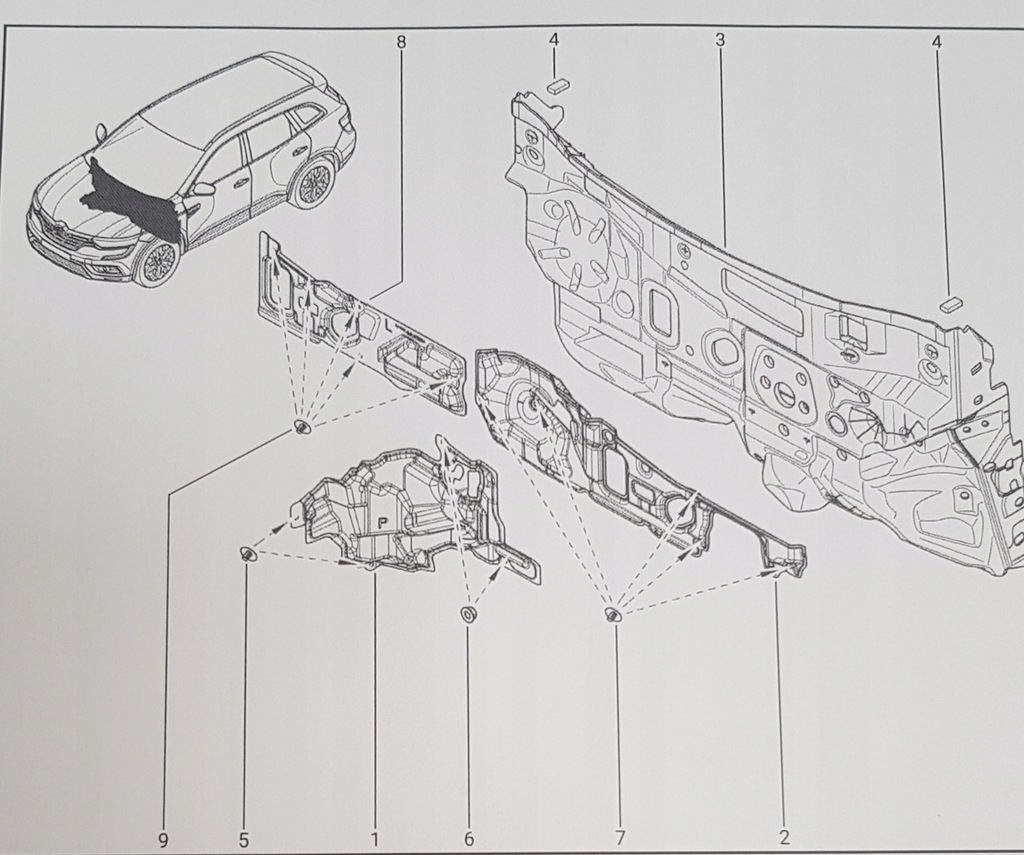 фото №1, Nowa оригинальная мат обшивка глушащая renault koleos ii оригинальный номер 678965ha0a