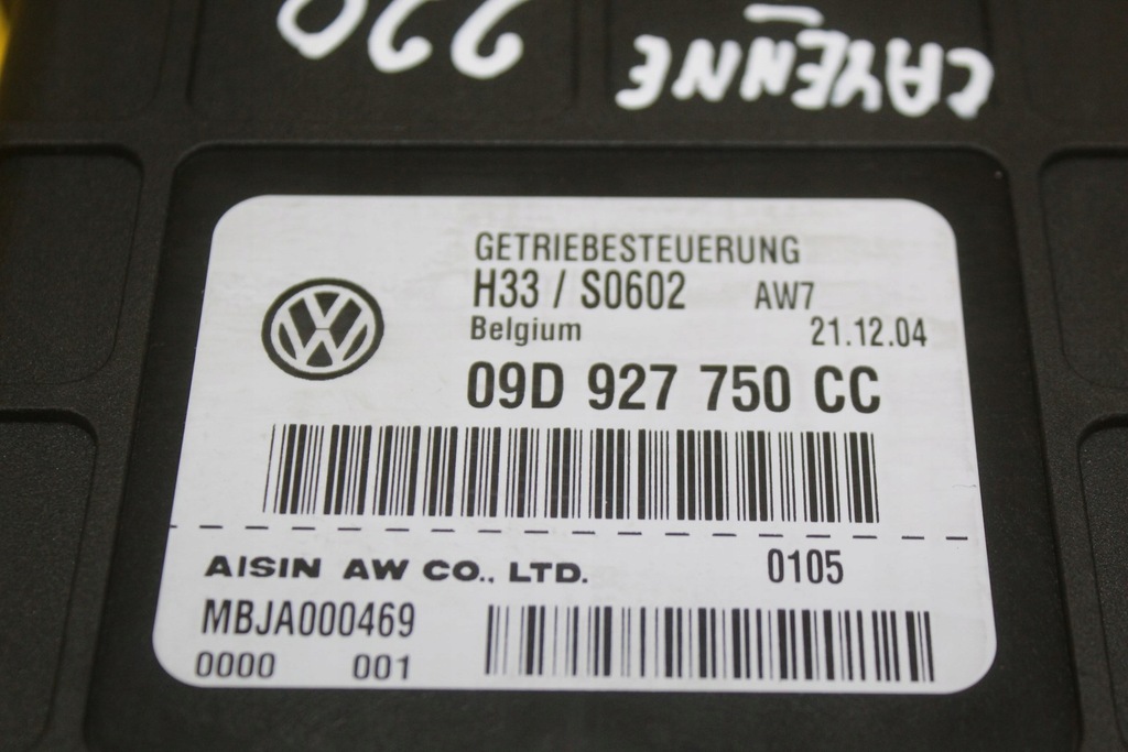 фото №5, Блок керування автоматичної коробки передач porsche cayenne 09d927750cc