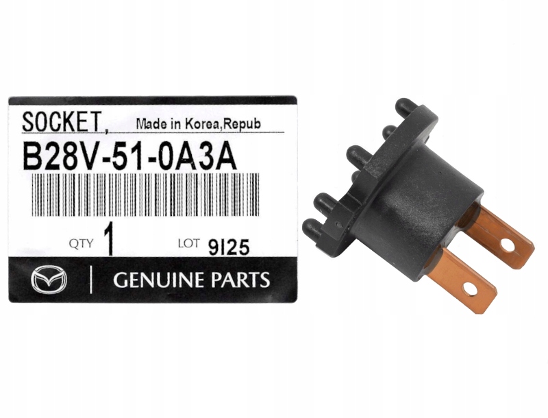 фото №1, Цоколь роз'єм лампочка h7 b28v-51-0a3a оригінальний номер mazda