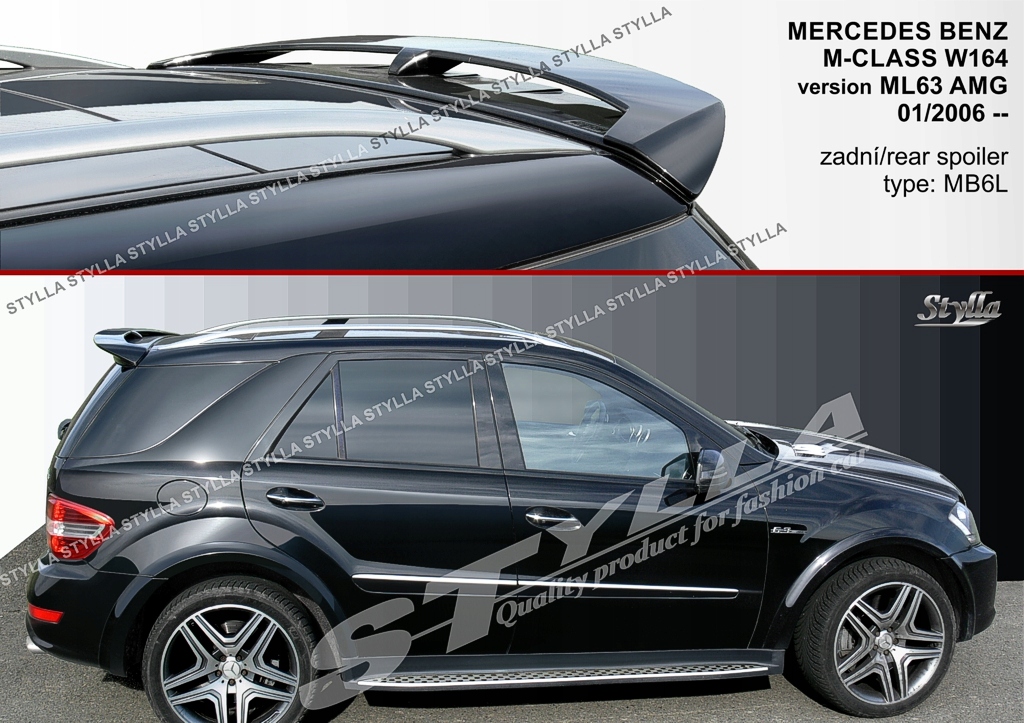 Купити Спойлер спойлер до mb mercedes benz m-class ml w164 amg suv 2 mk2 06-- mb6