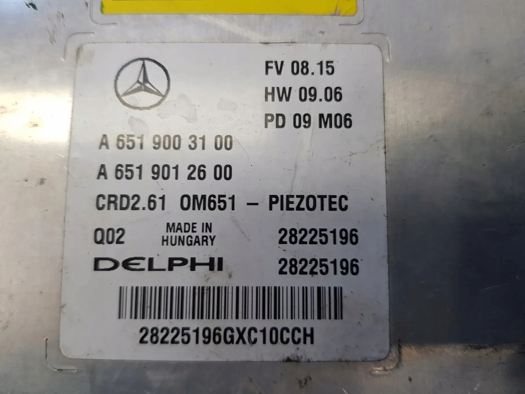 фото №6, Блок управления бортовой компьютер двигателя ecu mercedes glk w204 w207 w212 w906 sprinter w6