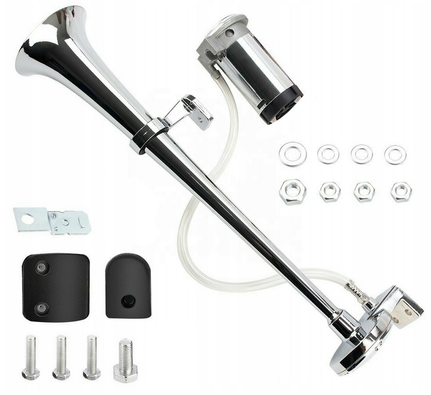 фото №11, Сигнал клаксон сигнал труба tir + компресор mega гучний хром